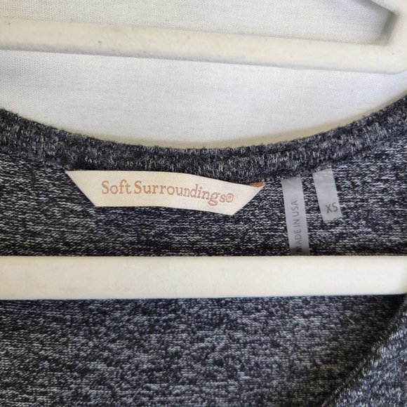 Soft Surroundings Women's XS Sweater Gray Pullover Long Sleeve - Picture 4 of 5